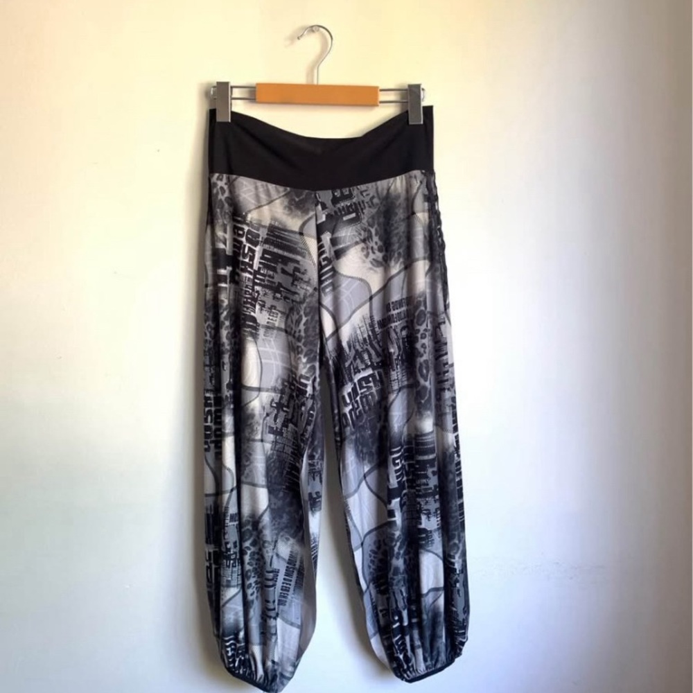 Tangoleva Harem Pants black & white print